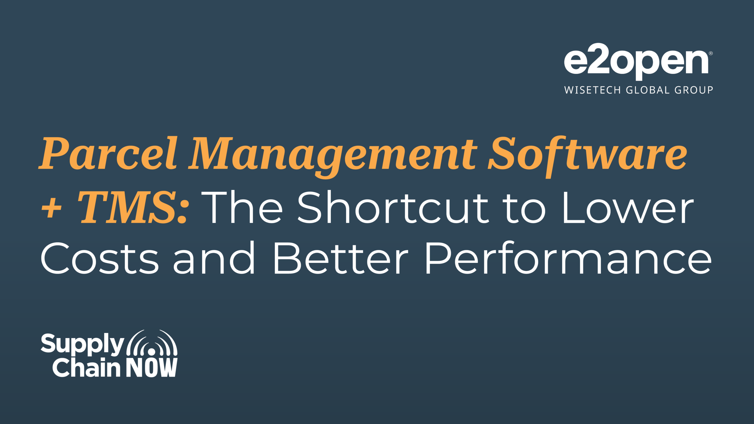 Parcel Management Software + TMS: The Shortcut to Lower Costs and Better Performance